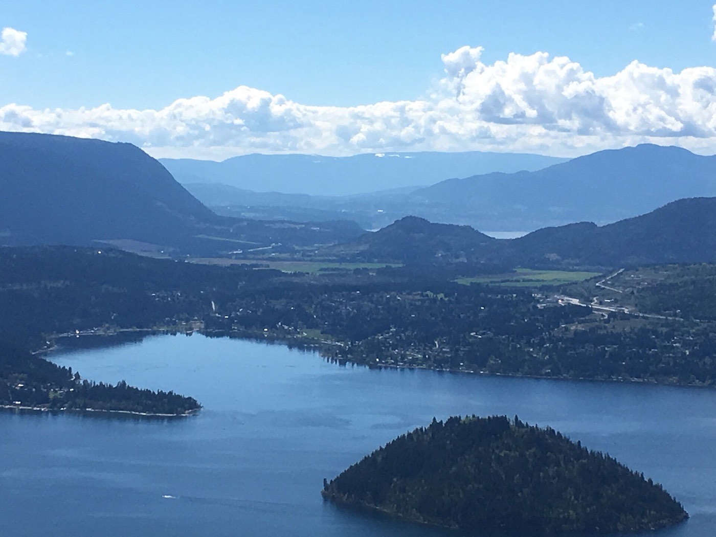 Blind Bay and the north shore of Shuswap Lake